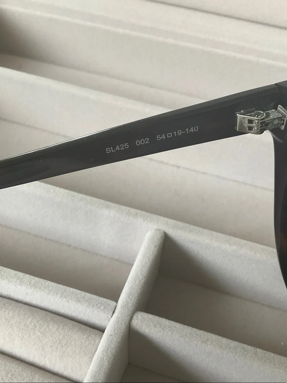 Saint Laurent Tortoiseshell Cat-Eye Sunglasses with Brown Lenses